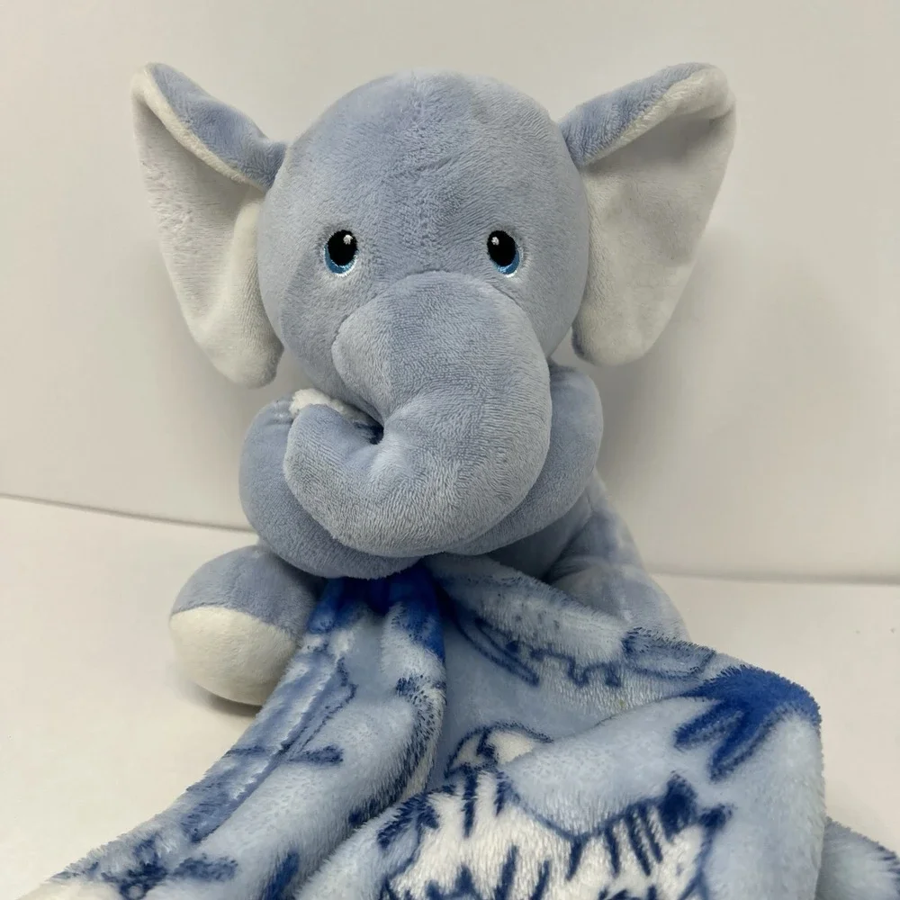 Blue Elephant Lovey baby Security lovies soft Stuffed Animal‎ Little Beginnings